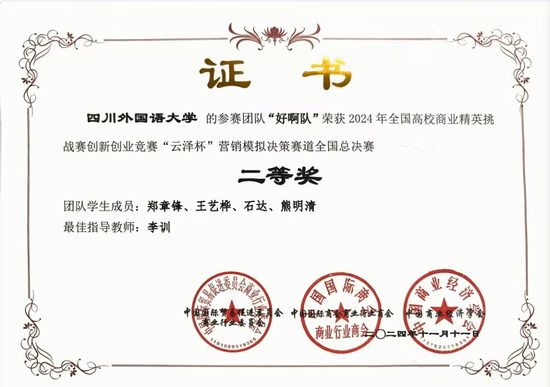 获奖证书4